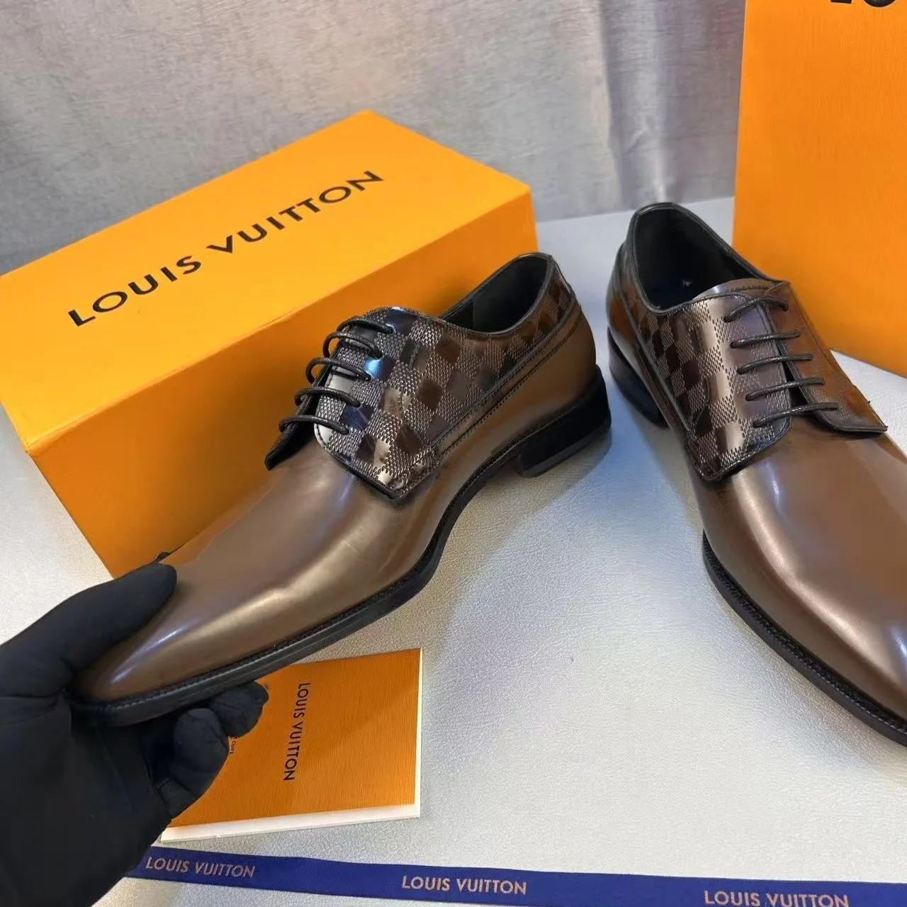 Alternative view of Louis Vuitton Minister Derby Brown