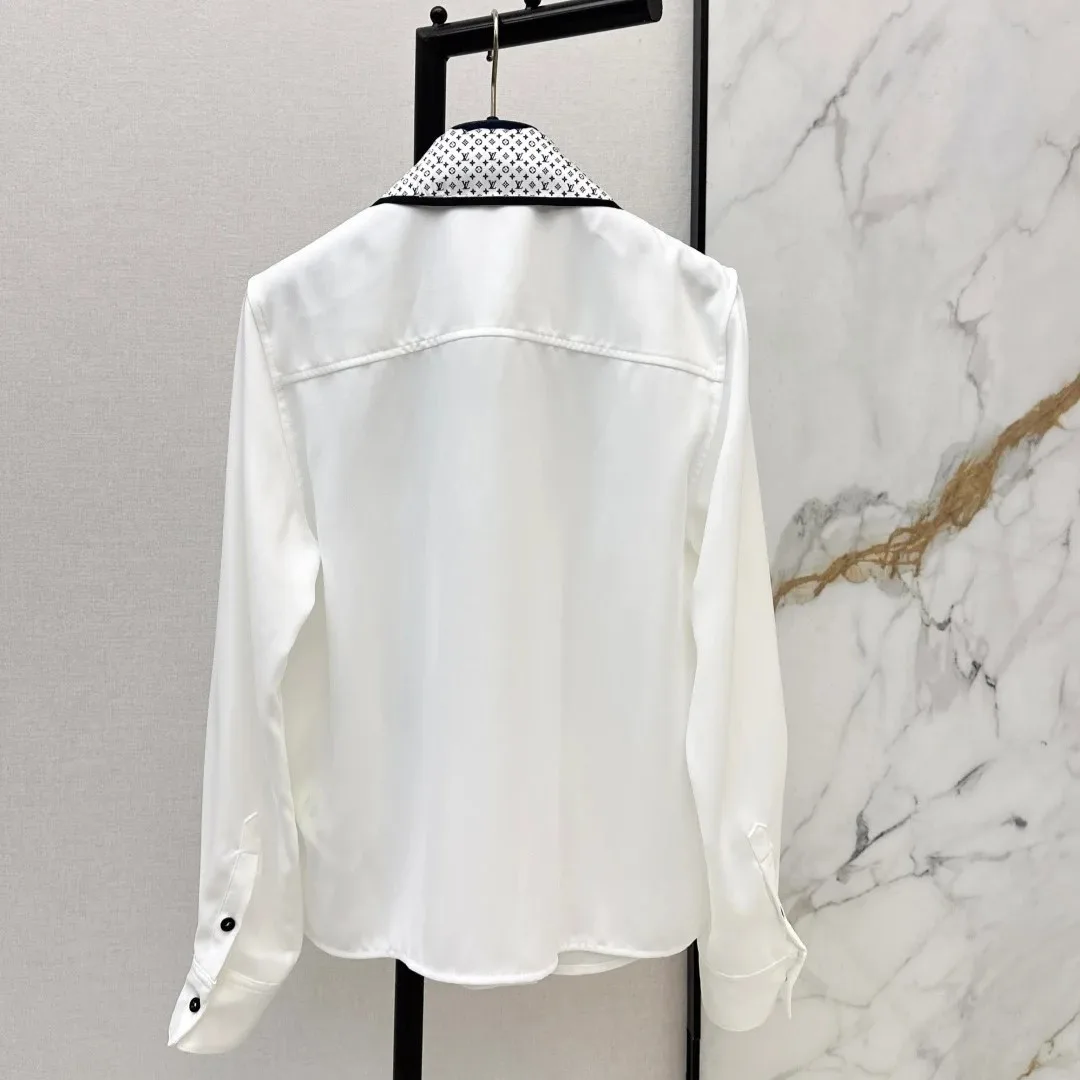 Louis Vuitton Monogram Bow Blouse White - Image 6