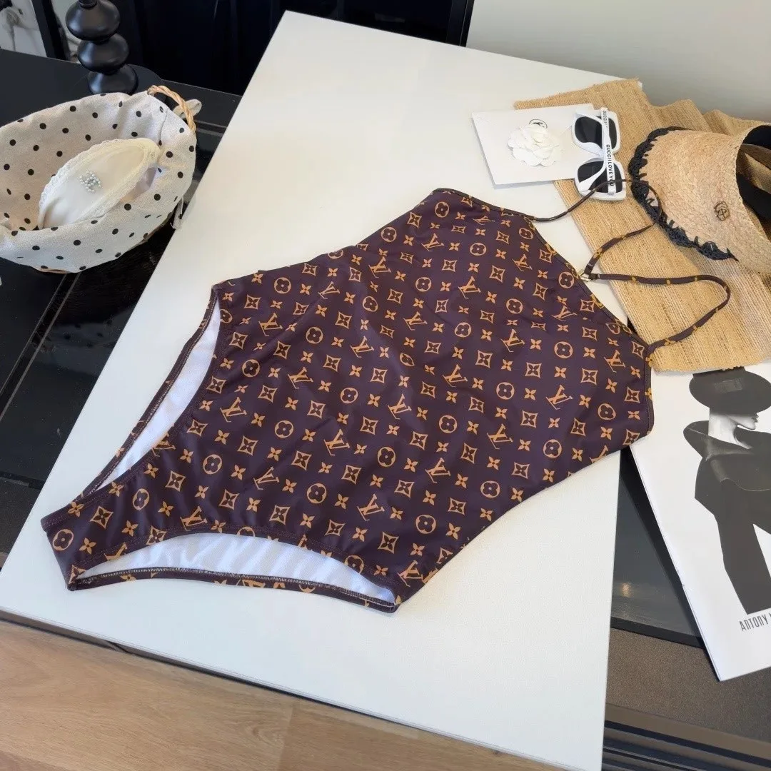 Louis Vuitton Monogram One-Piece Swimsuit Brown Monogram - Image 6