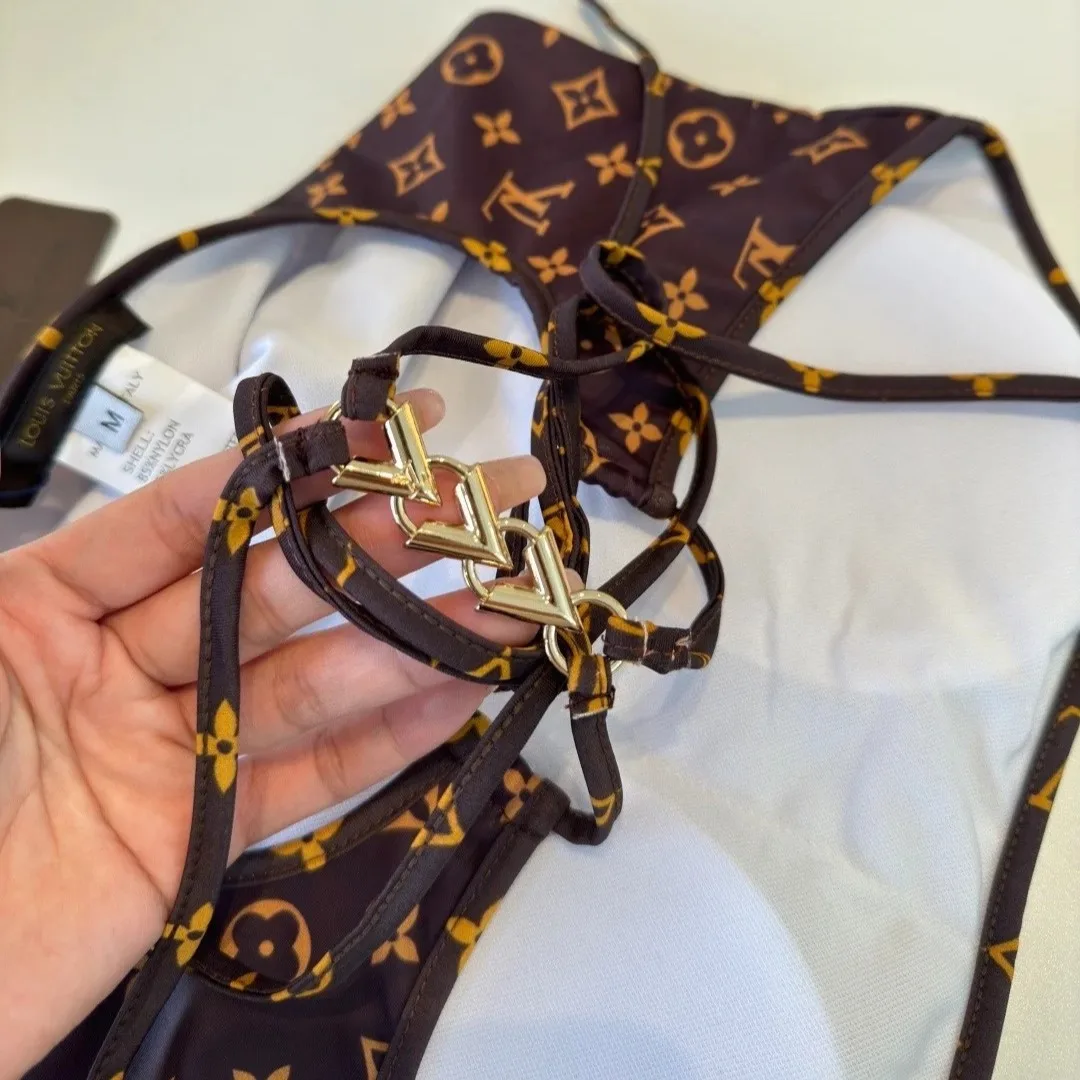 Louis Vuitton Monogram One-Piece Swimsuit Brown Monogram - Image 10