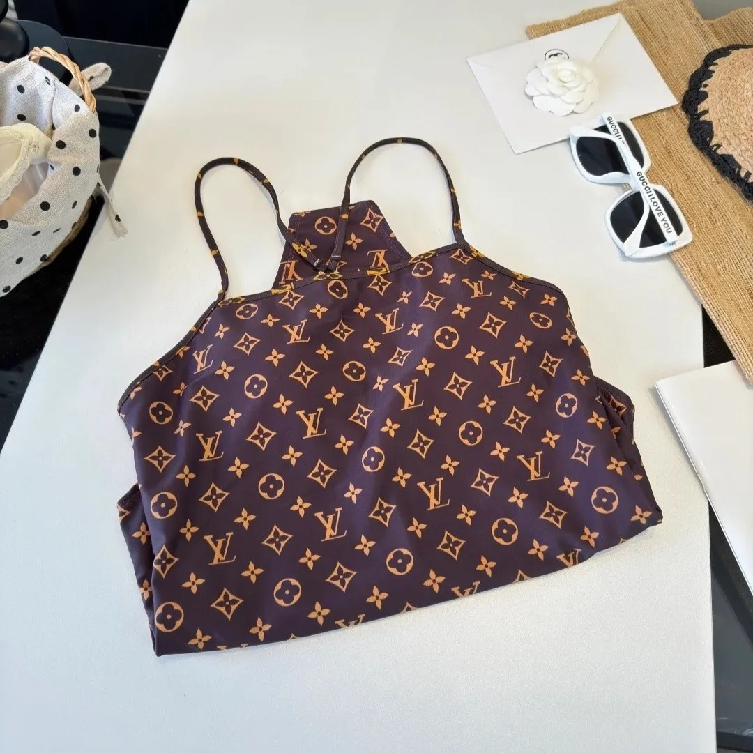 Louis Vuitton Monogram One-Piece Swimsuit Brown Monogram - Image 9