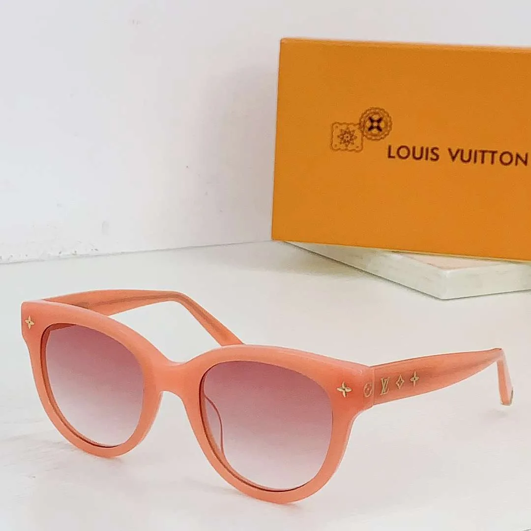 Louis Vuitton Monogram Round Sunglasses Orange - Image 6