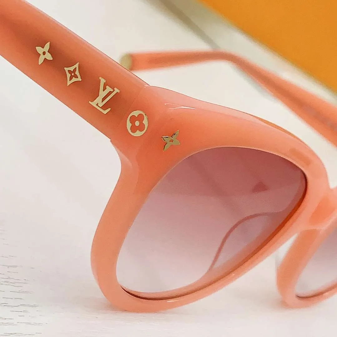 Louis Vuitton Monogram Round Sunglasses Orange - Image 3