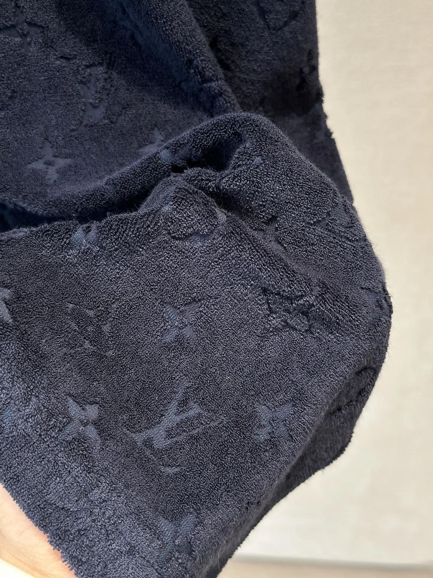 Louis Vuitton Monogram Toweling Effect T-Shirt Navy - Image 6