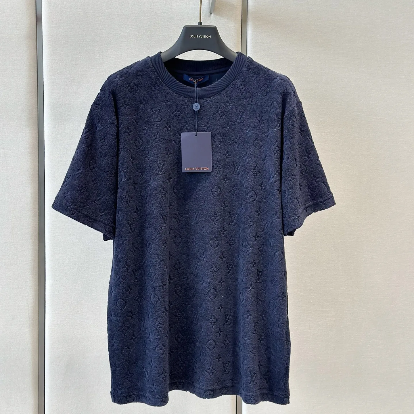 Alternative view of Louis Vuitton Monogram Toweling Effect T-Shirt Navy