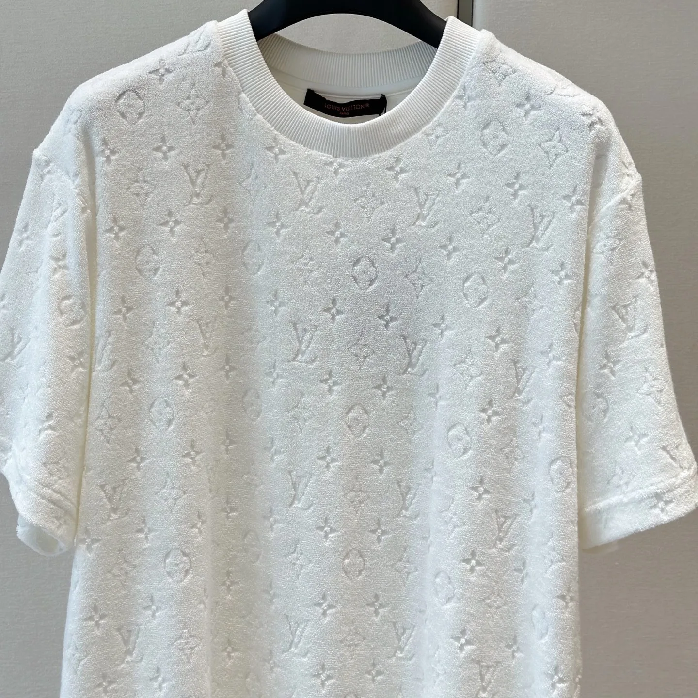 Louis Vuitton Monogram Toweling Effect T-Shirt White - Image 5