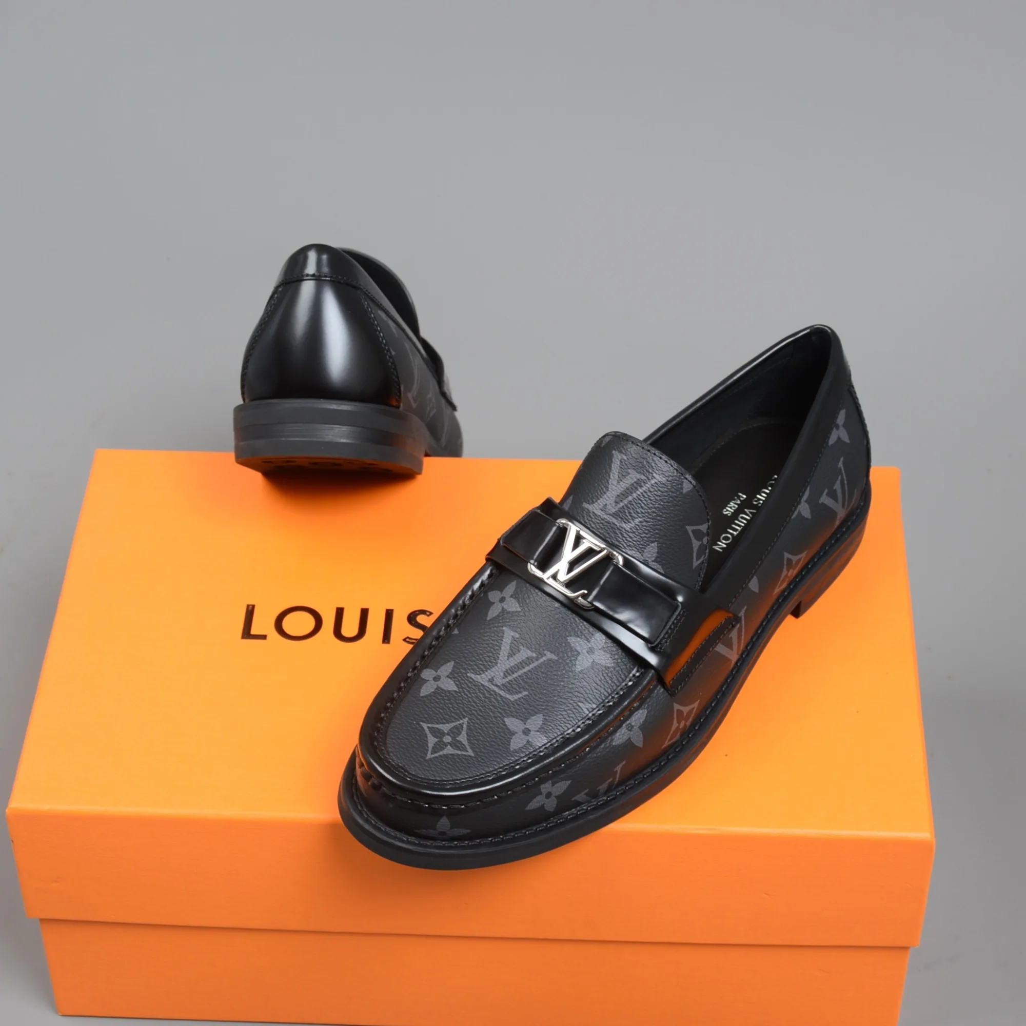Louis Vuitton Monte Carlo Mocassin in Black Monogram Canvas - Image 4
