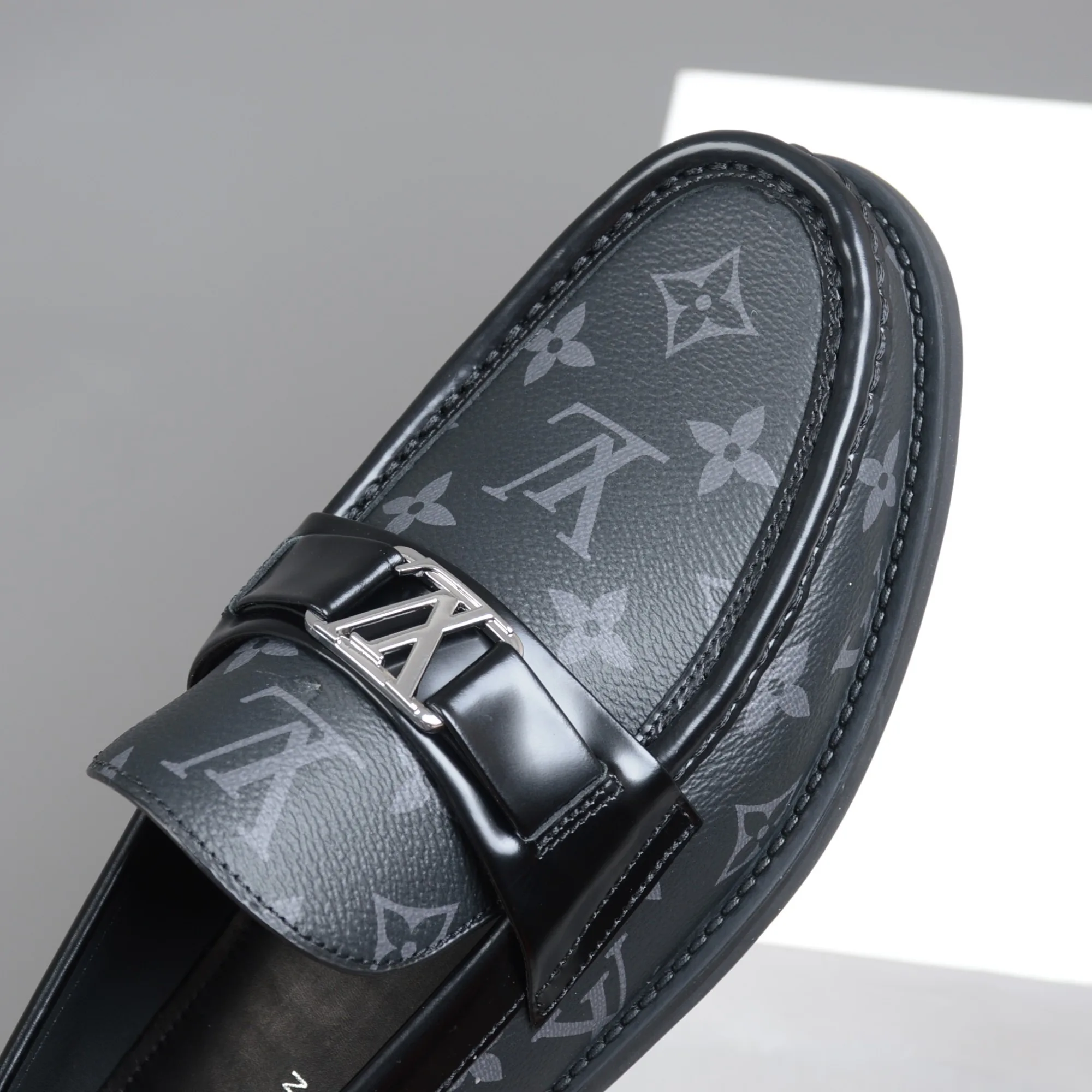 Louis Vuitton Monte Carlo Mocassin in Black Monogram Canvas - Image 6