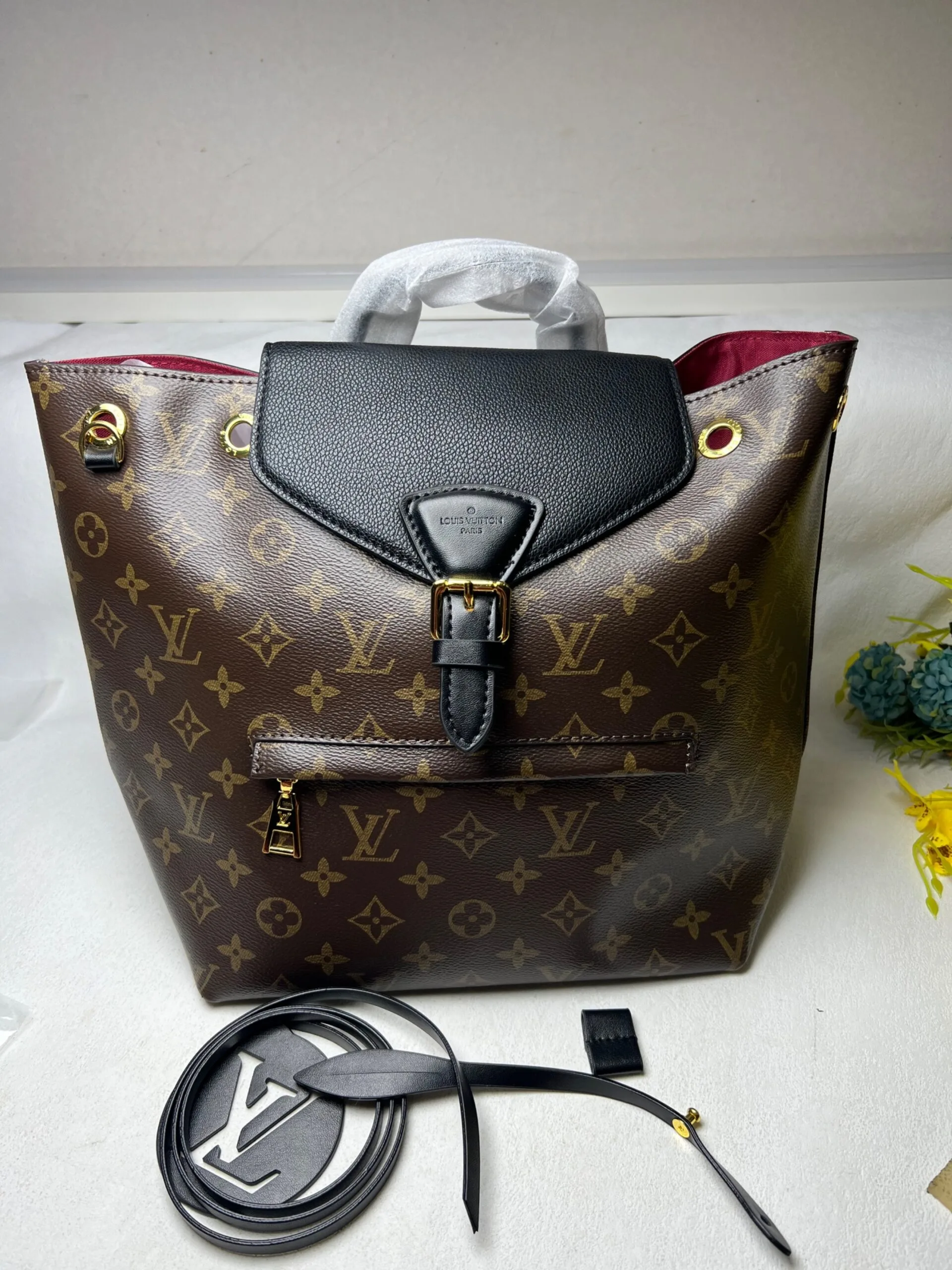 Alternative view of Louis Vuitton Montsouris BB Backpack Black /