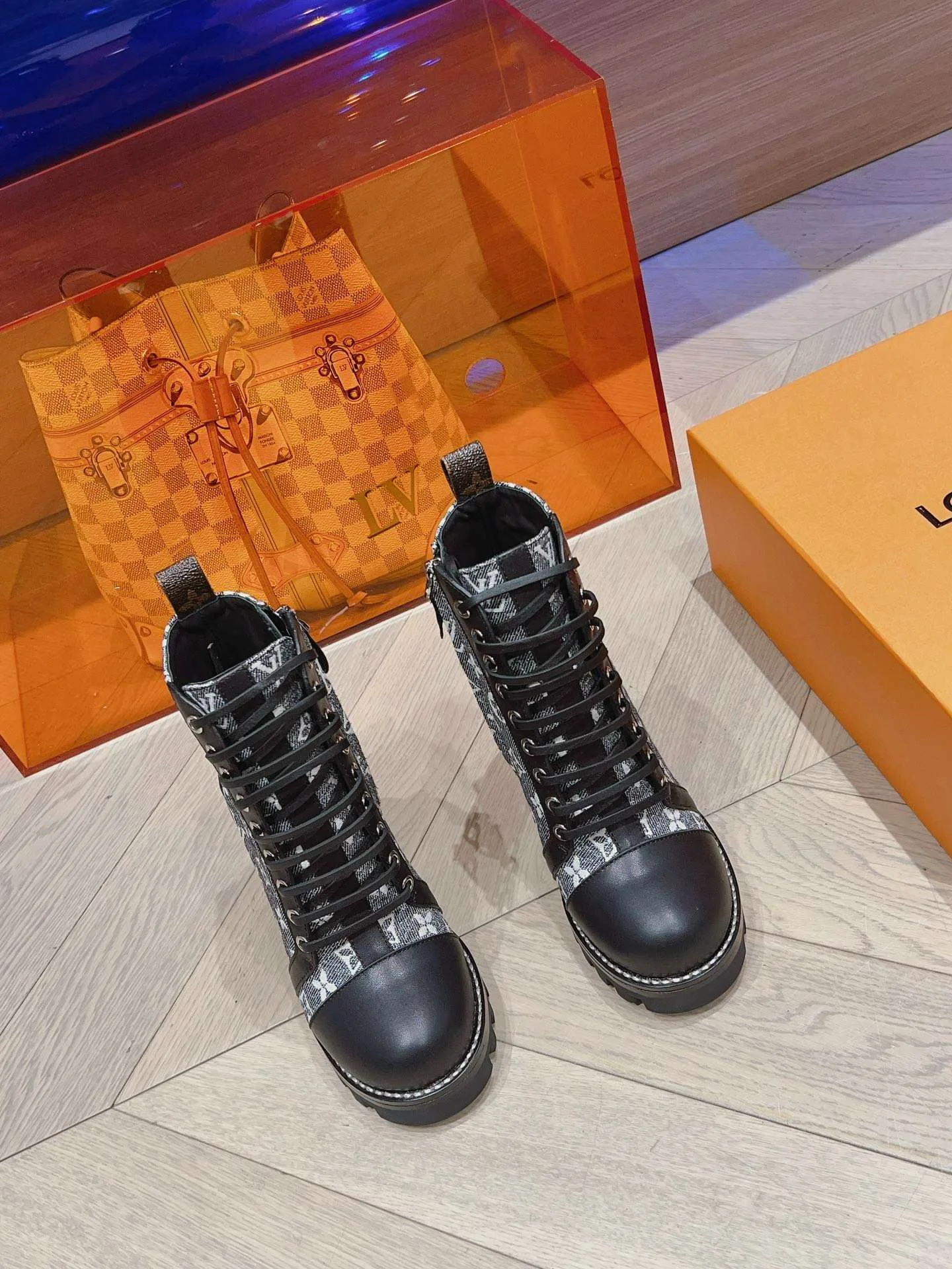 Alternative view of Louis Vuitton Moonlight Ankle Boots Black