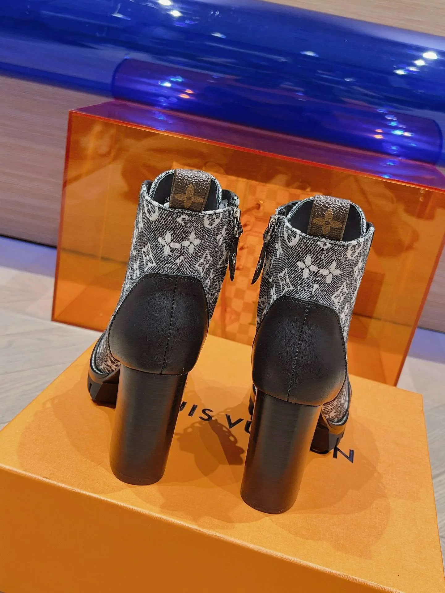 Louis Vuitton Moonlight Ankle Boots Black - Image 10