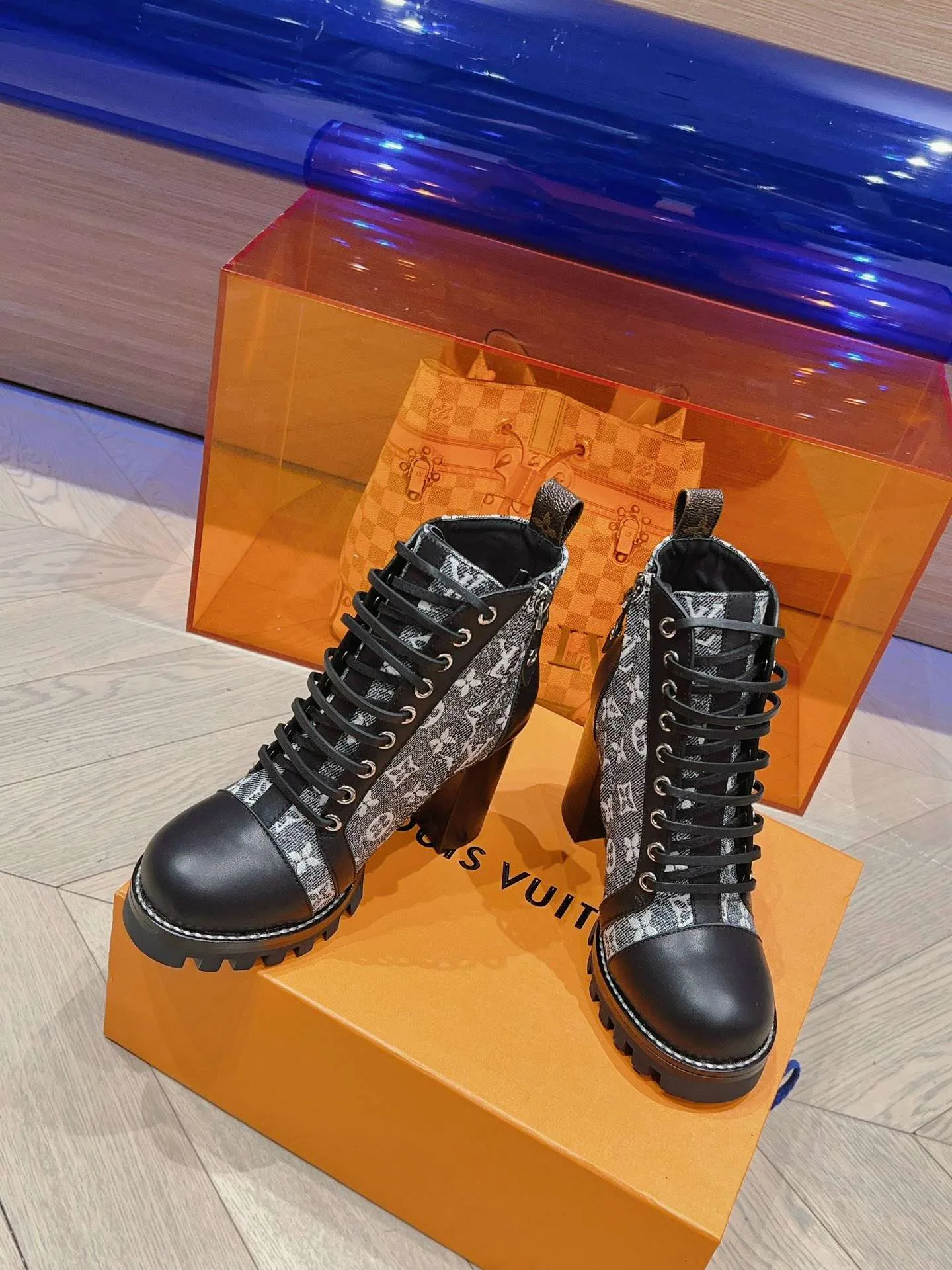 Louis Vuitton Moonlight Ankle Boots Black - Image 7