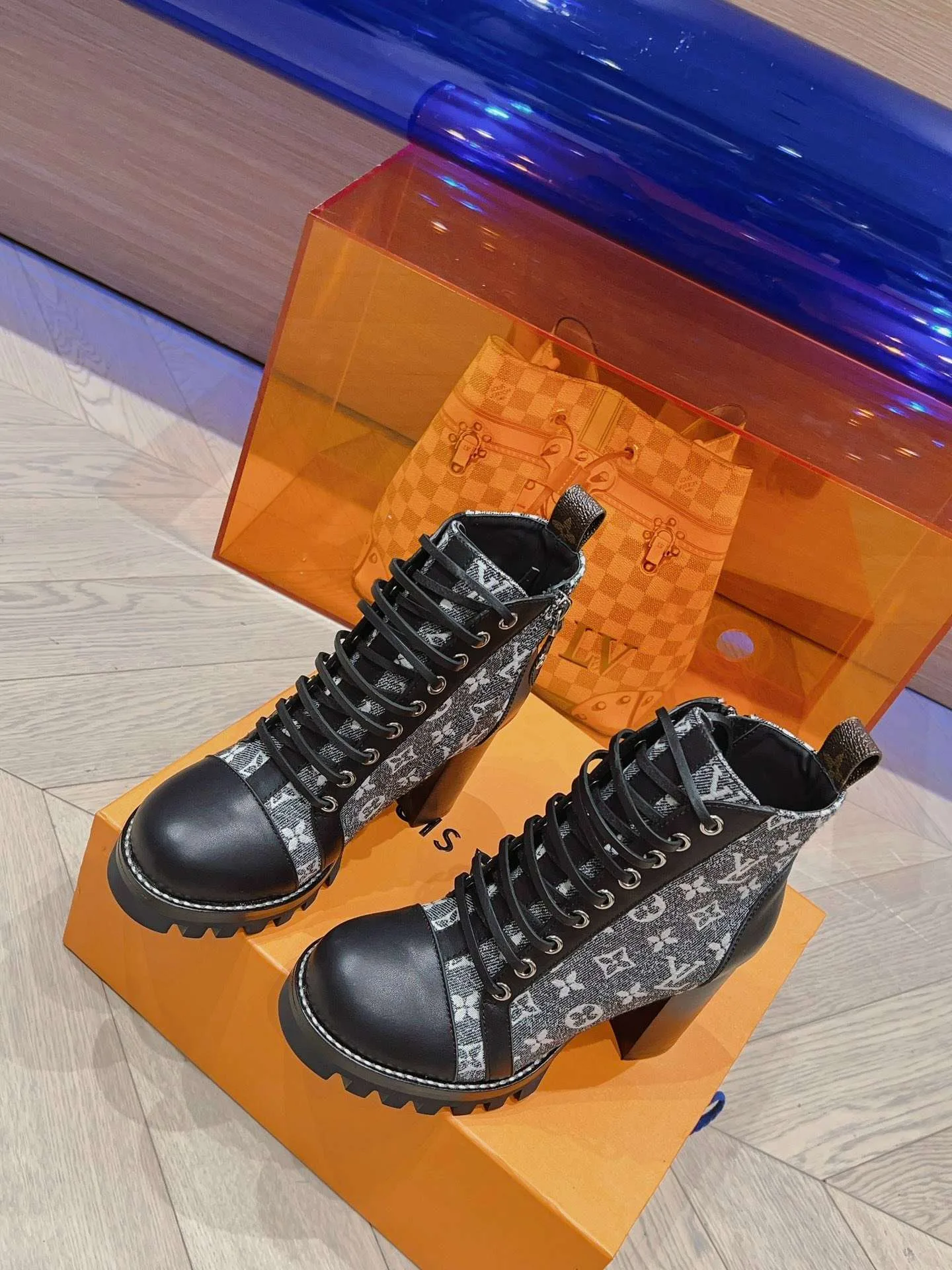 Louis Vuitton Moonlight Ankle Boots Black - Image 3