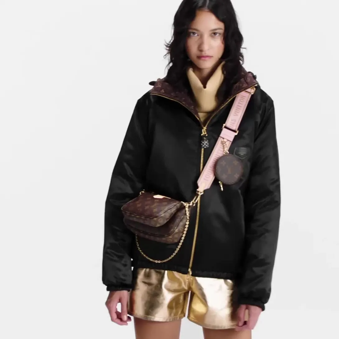 Alternative view of Louis Vuitton Multi Pochette Accessoire Shoulder Bag / Pink Monogram Canvas Gold Hardware