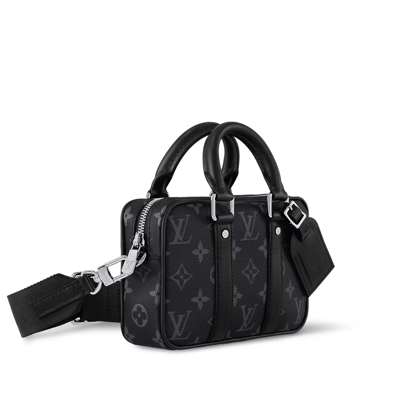 Louis Vuitton Nano Porte Documents Voyage Bag Black / - Image 3