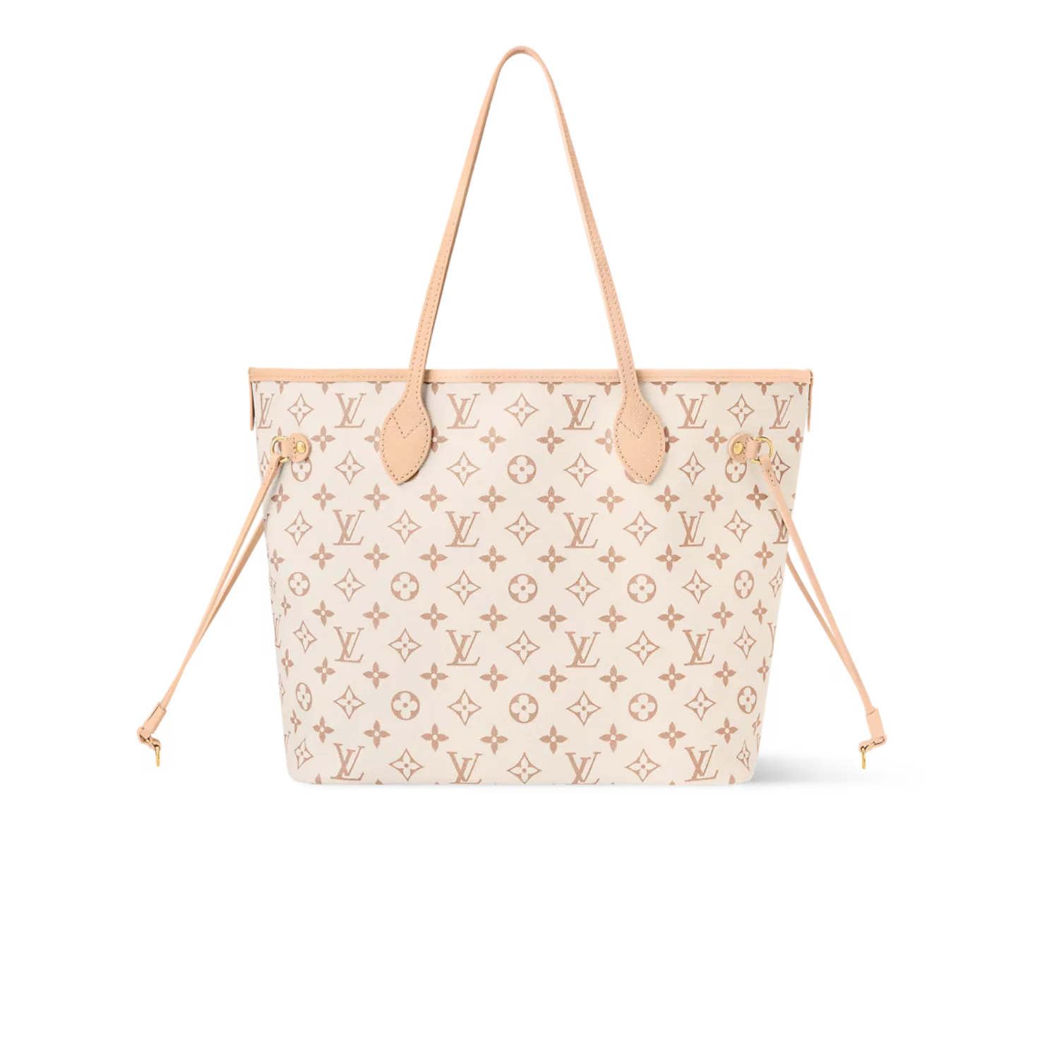 Louis Vuitton Neverfull Inside Out MM Tote Bag / Dune/ Hazelnut Gold Hardware