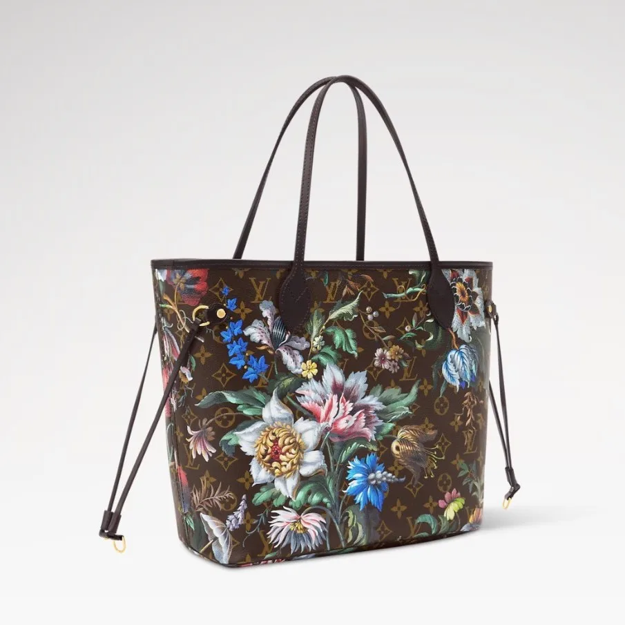 Louis Vuitton Neverfull MM Tote Bag / Brown Monogram Eden Gold Hardware - Image 5