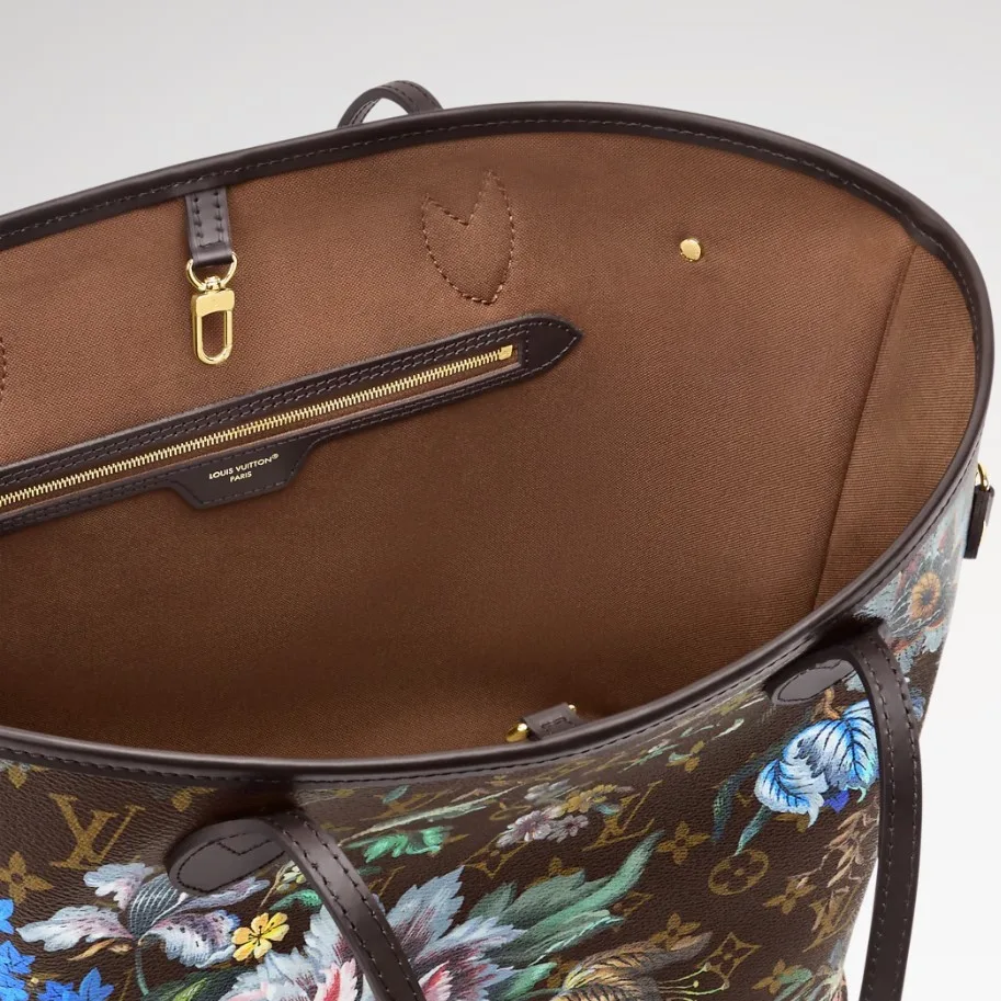 Louis Vuitton Neverfull MM Tote Bag / Brown Monogram Eden Gold Hardware - Image 7