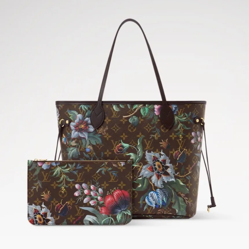 Louis Vuitton Neverfull MM Tote Bag / Brown Monogram Eden Gold Hardware - Image 4