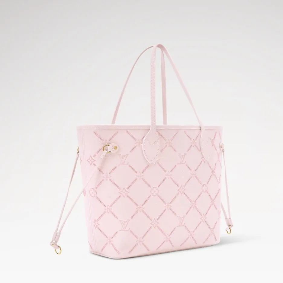 Louis Vuitton Neverfull MM Tote Bag / Light Bliss Couture Gold Hardware - Image 4