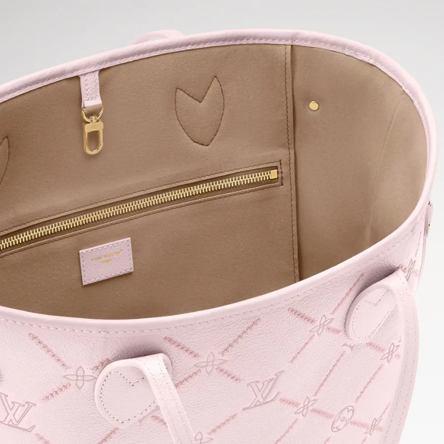 Louis Vuitton Neverfull MM Tote Bag / Light Bliss Couture Gold Hardware - Image 6