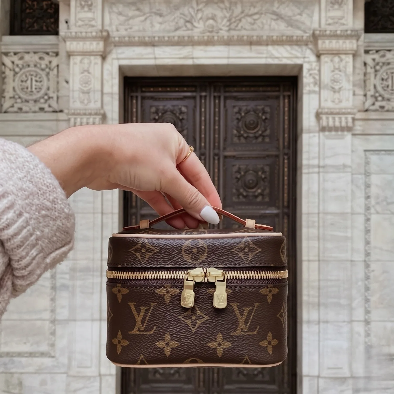 Louis Vuitton Nice Nano Bag Brown 5,/ - Image 3
