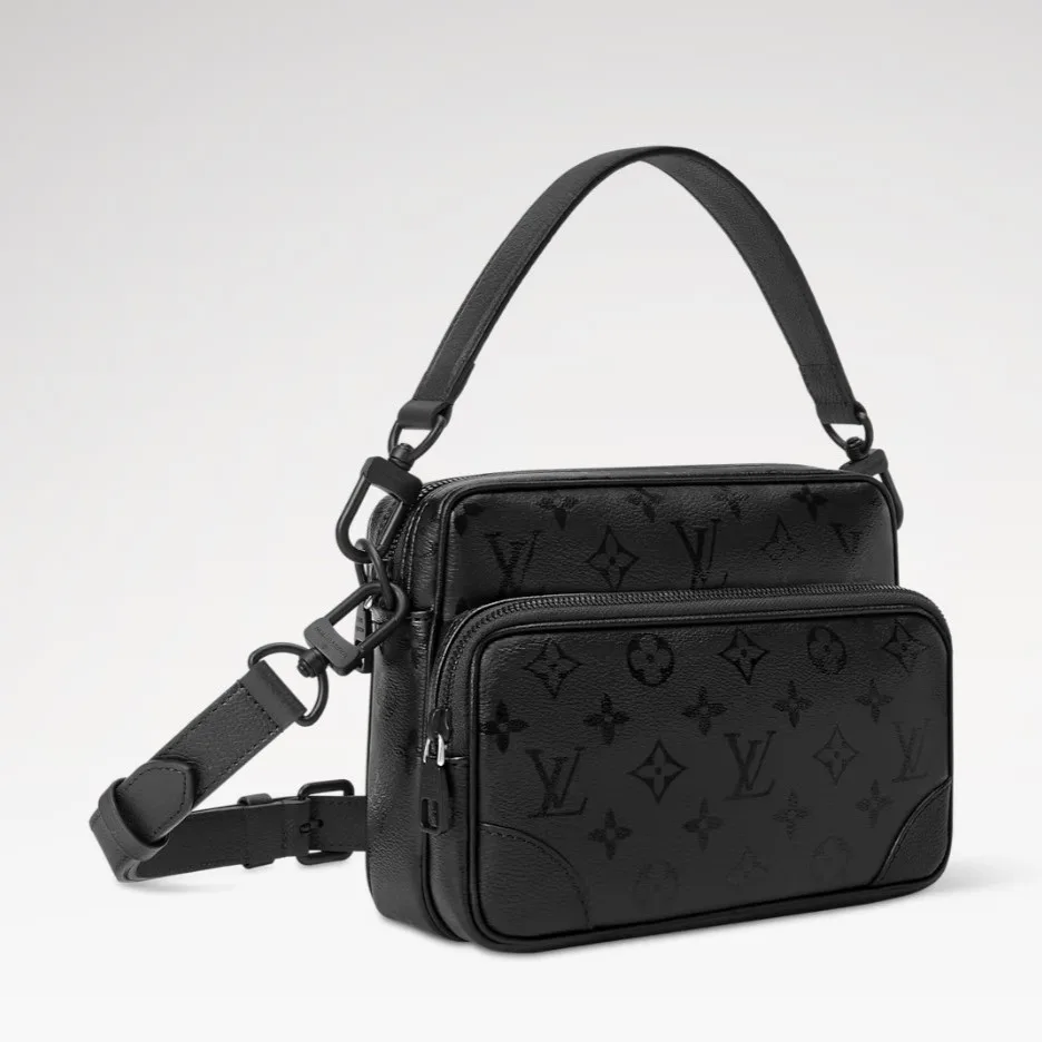 Louis Vuitton Nil Crossbody Bag / Black Monogram Midnight Black Hardware - Image 3