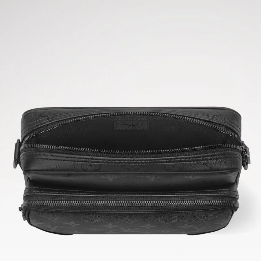 Louis Vuitton Nil Crossbody Bag / Black Monogram Midnight Black Hardware - Image 4