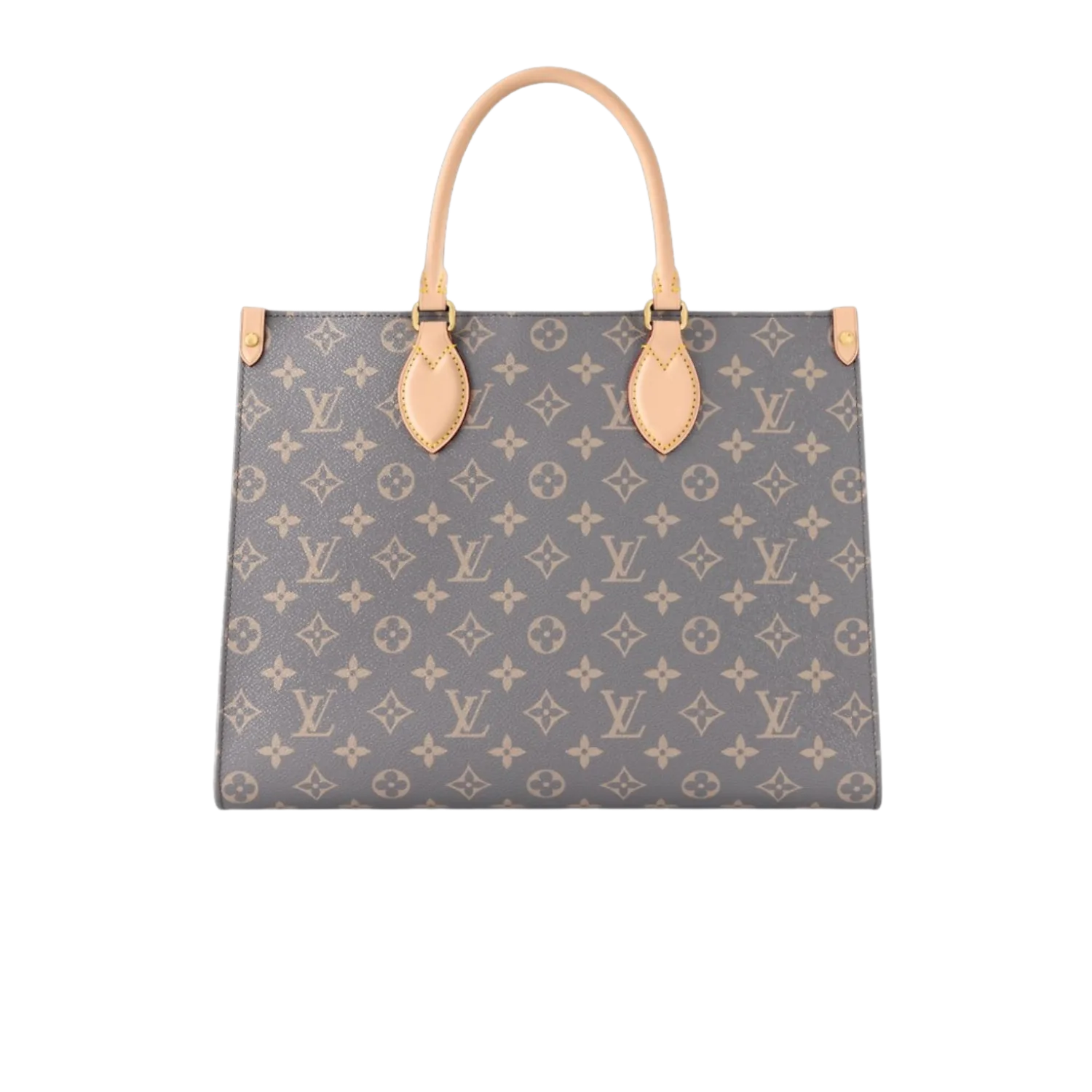 Louis Vuitton Onthego MM Tote Bag / Trianon Grey Gold Hardware