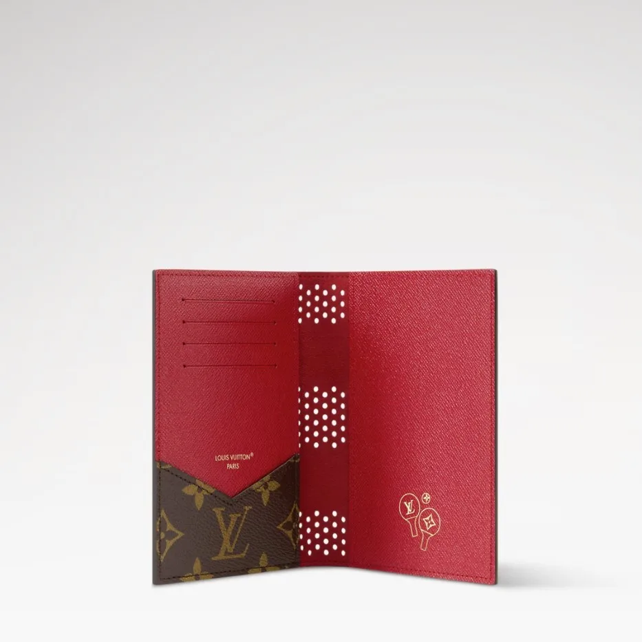 Louis Vuitton Passport Cover / Red Monogram - Image 3