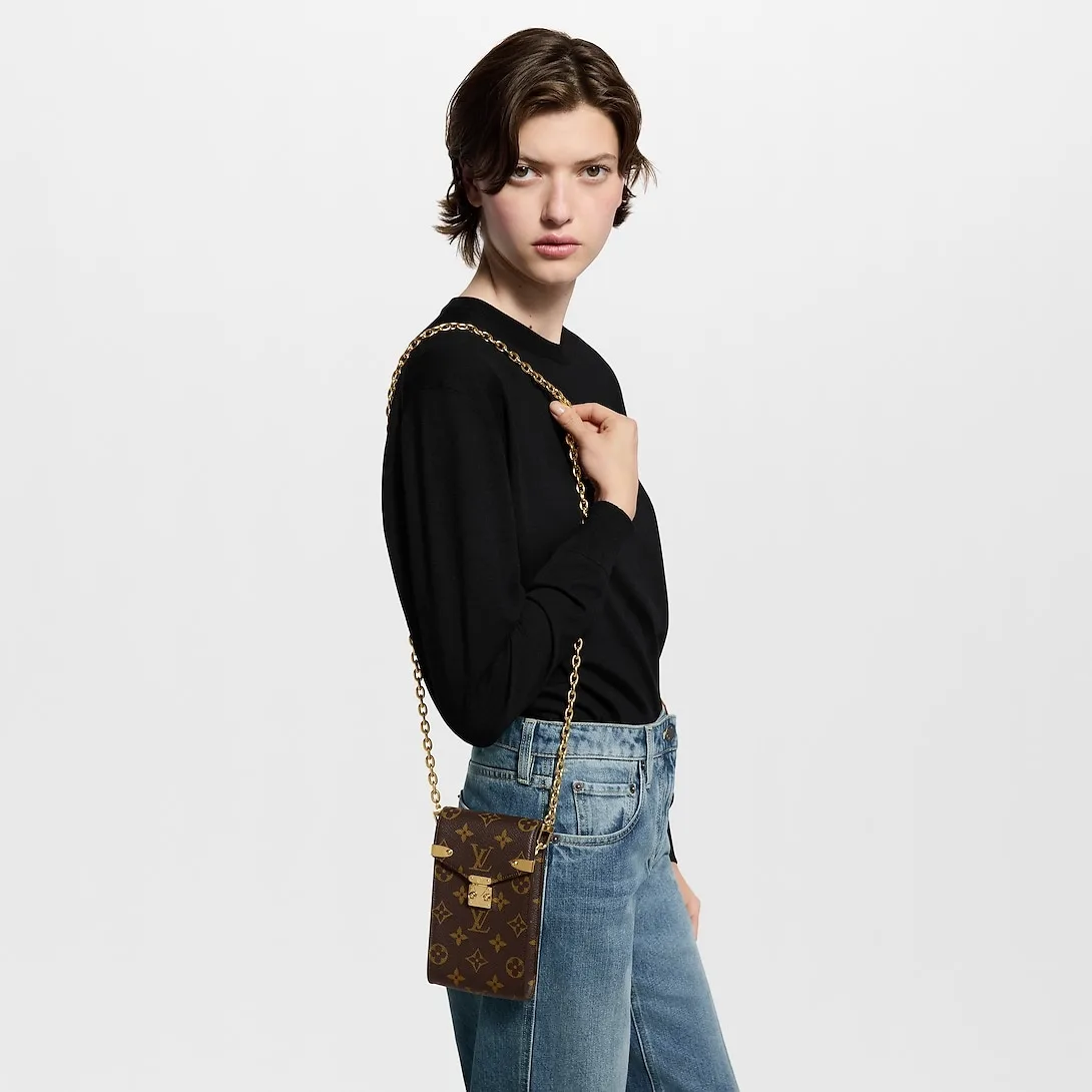 Louis Vuitton Phone Pouch Metis / Brown Monogram Gold Hardware - Image 2