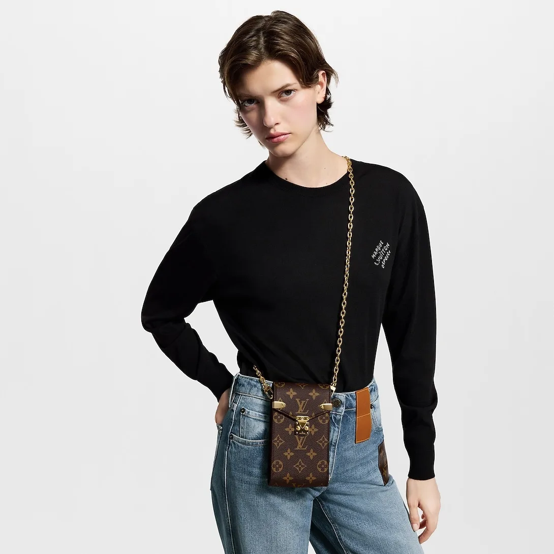 Louis Vuitton Phone Pouch Metis / Brown Monogram Gold Hardware - Image 3