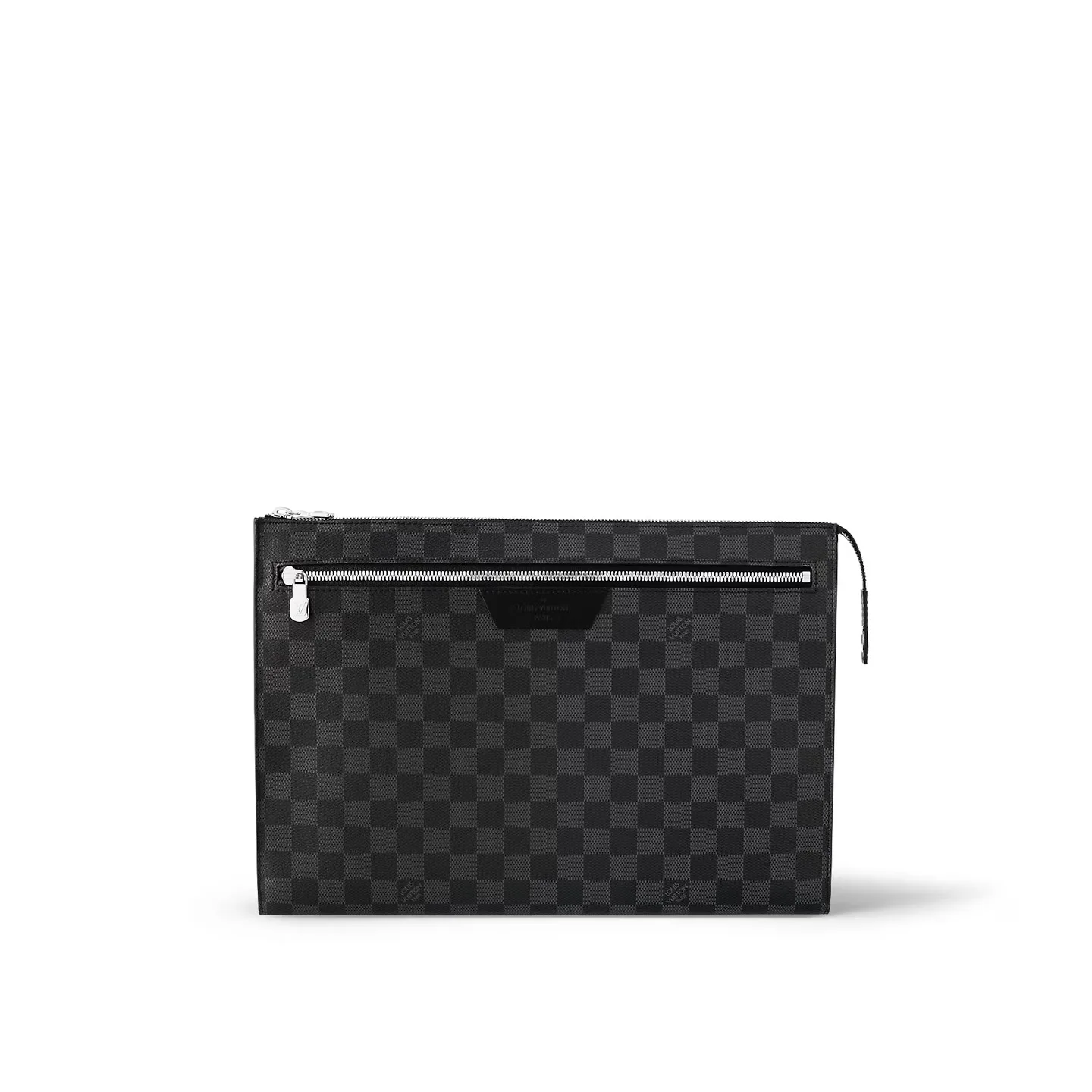 Louis Vuitton Pochette 24H Clutch & Pouch / Black Damier Graphite Canvas Palladium Hardware - Image 4