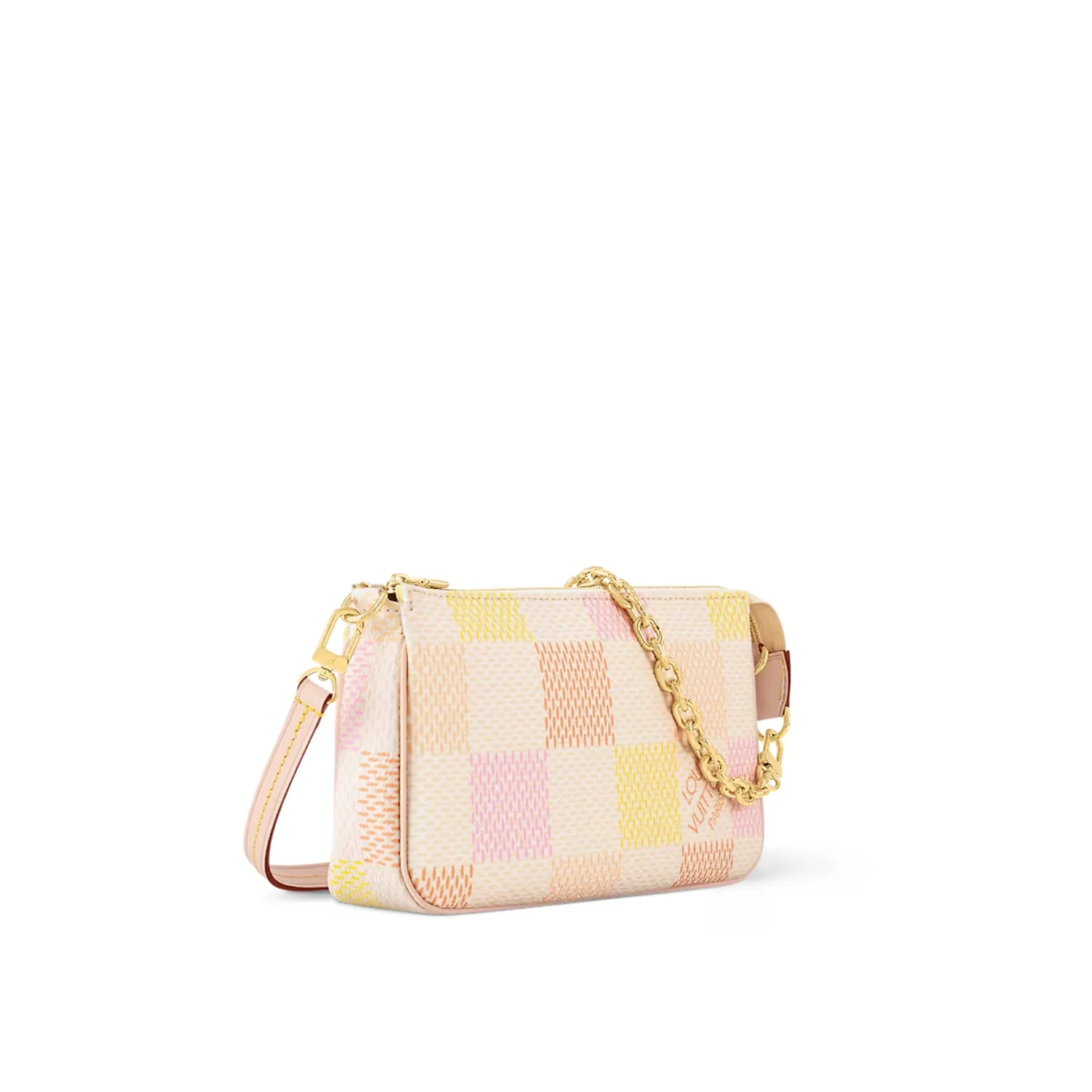 Louis Vuitton Pochette Accessoires Shoulder Bag / Pink Gold Hardware - Image 4