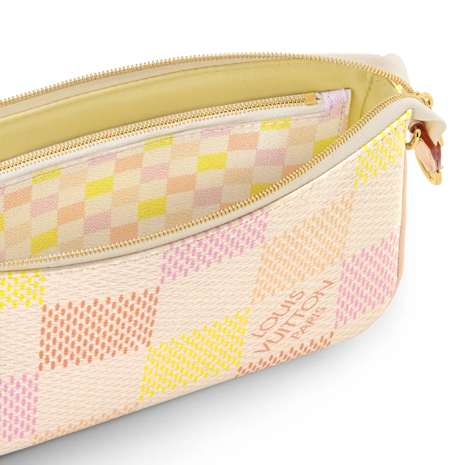 Louis Vuitton Pochette Accessoires Shoulder Bag / Pink Gold Hardware - Image 6
