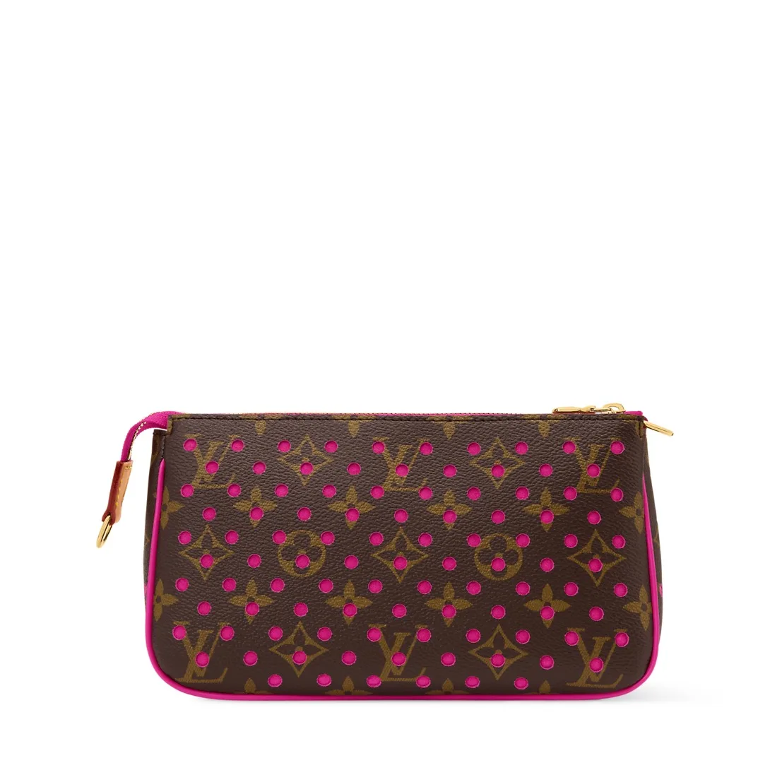 Louis Vuitton Pochette Accessoires Shoulder Bag / Monogram Perfo/ Pop Crush Gold Hardware - Image 4