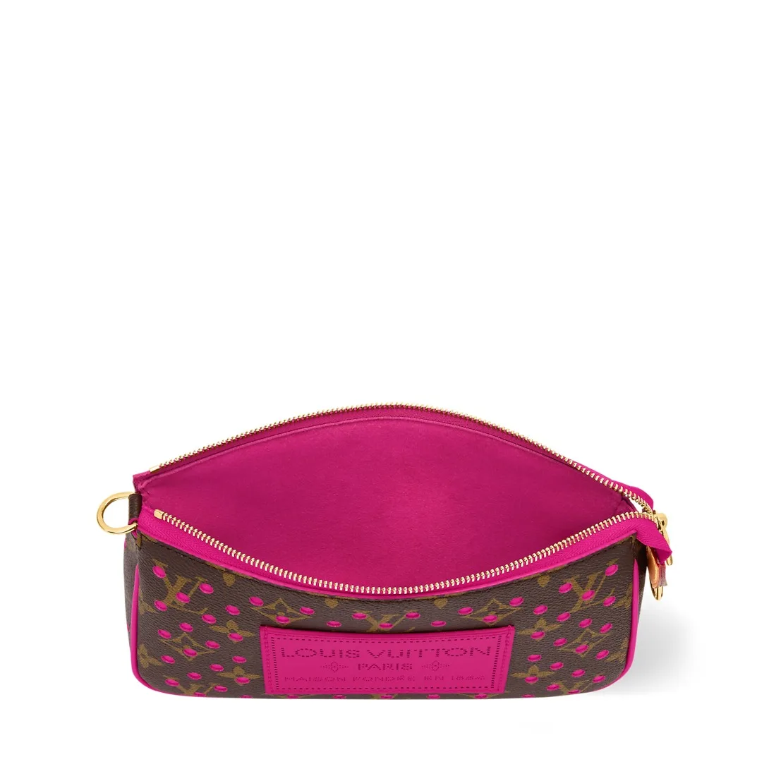 Louis Vuitton Pochette Accessoires Shoulder Bag / Monogram Perfo/ Pop Crush Gold Hardware - Image 3