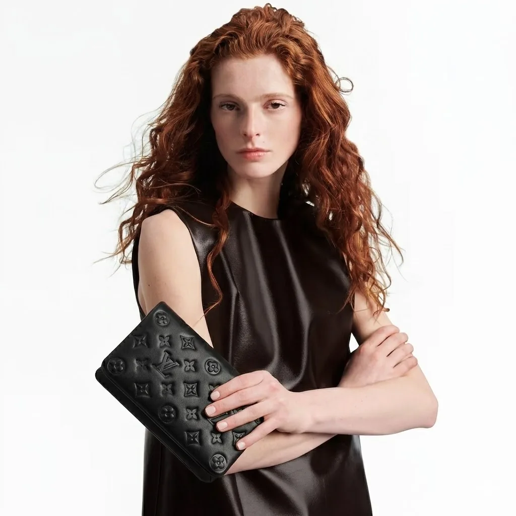 Alternative view of Louis Vuitton Pochette Coussin Shoulder Bag / Black Gold Hardware