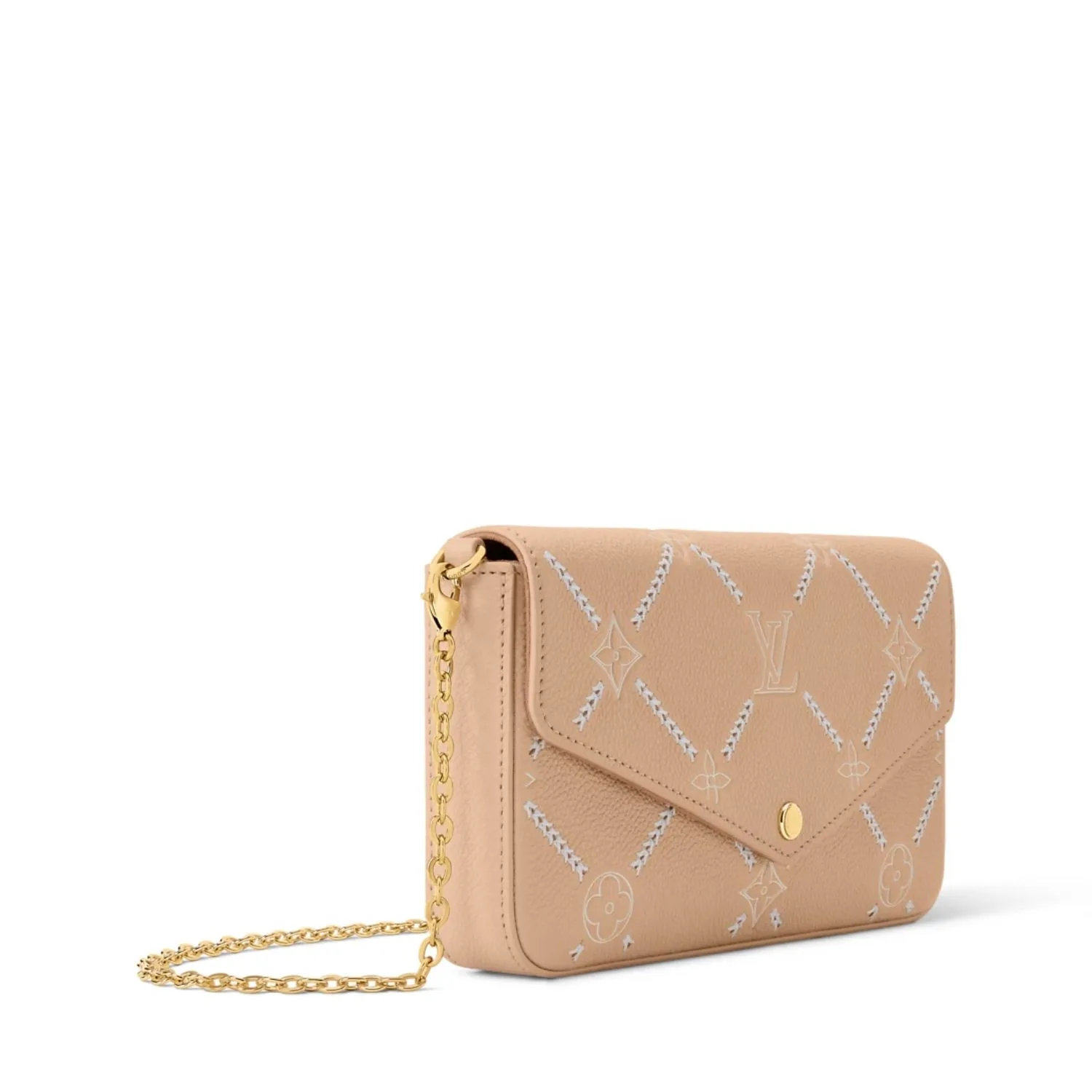 Louis Vuitton Pochette Felicie Shoulder Bag / Hazelnut Couture Gold Hardware - Image 3