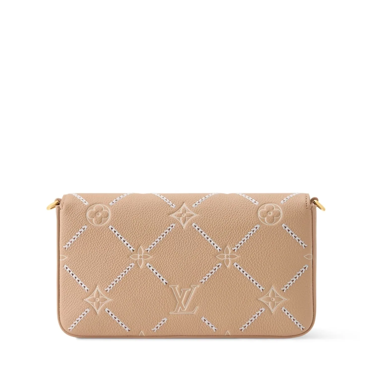 Louis Vuitton Pochette Felicie Shoulder Bag / Hazelnut Couture Gold Hardware - Image 4