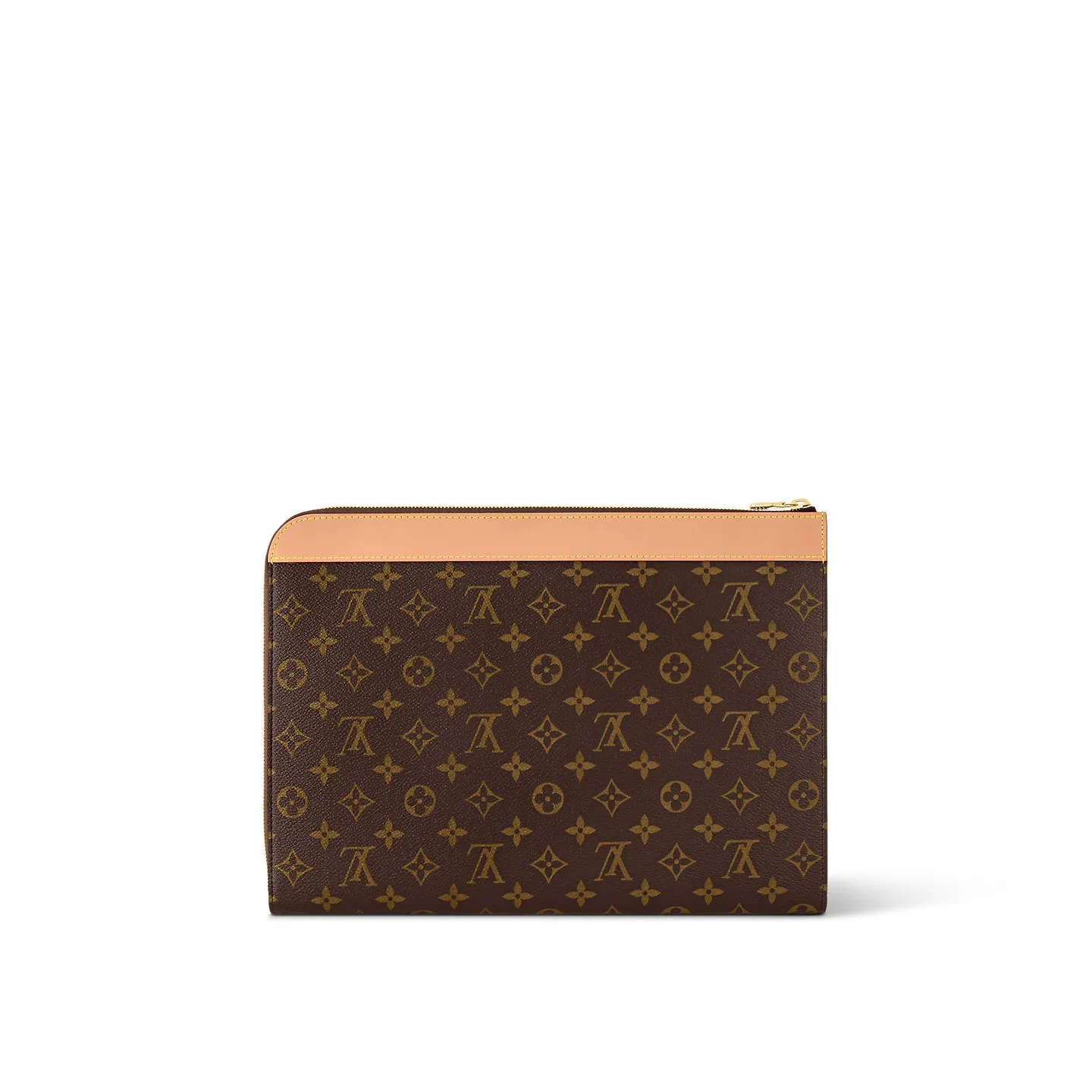 Louis Vuitton Pochette Jour Wallet Clutch & Pouch / Brown Monogram Canvas Gold Hardware - Image 3
