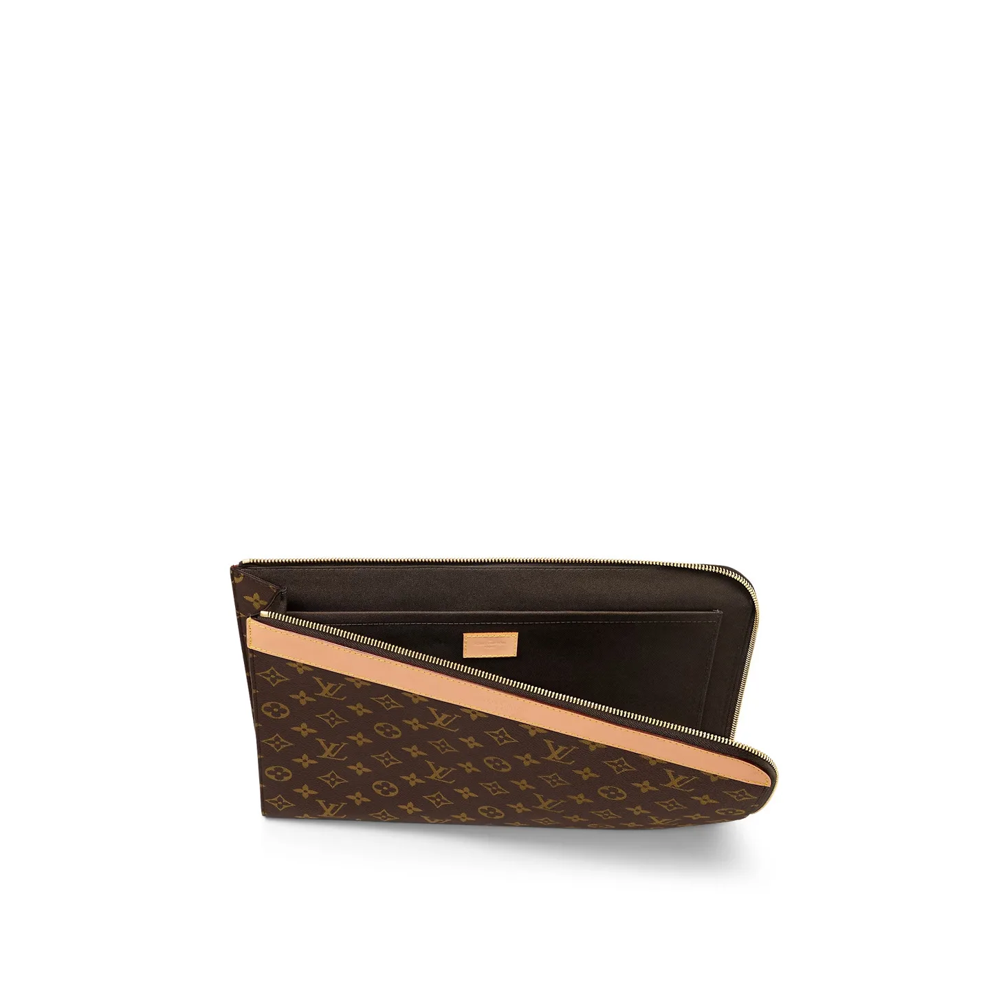Louis Vuitton Pochette Jour Wallet Clutch & Pouch / Brown Monogram Canvas Gold Hardware - Image 5