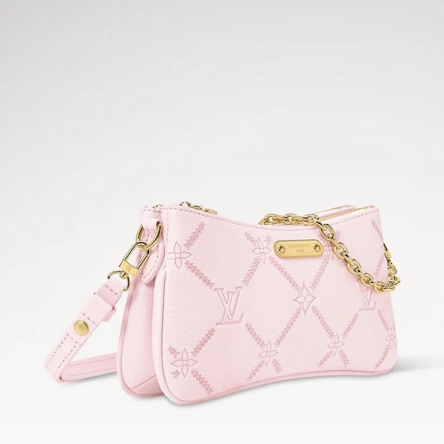 Louis Vuitton Pochette Liv Shoulder Bag / Light Bliss Couture Gold Hardware - Image 3