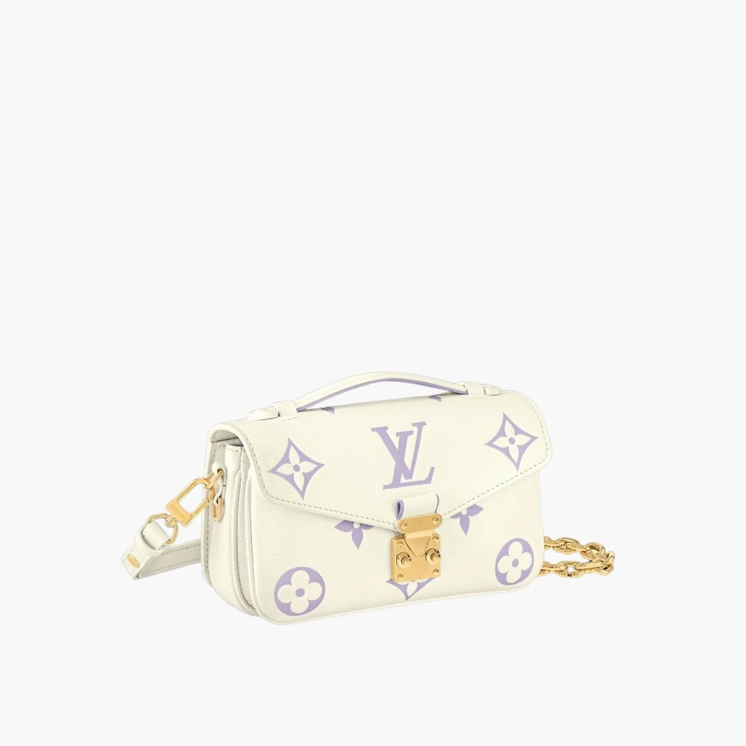 Louis Vuitton Pochette Metis East West Shoulder Bag / Cream Gold Hardware - Image 3