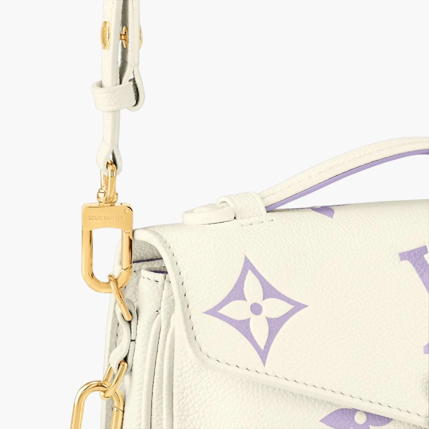 Louis Vuitton Pochette Metis East West Shoulder Bag / Cream Gold Hardware - Image 6