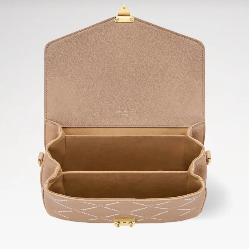 Louis Vuitton Pochette Metis MM Shoulder Bag / Hazelnut Couture Gold Hardware - Image 4