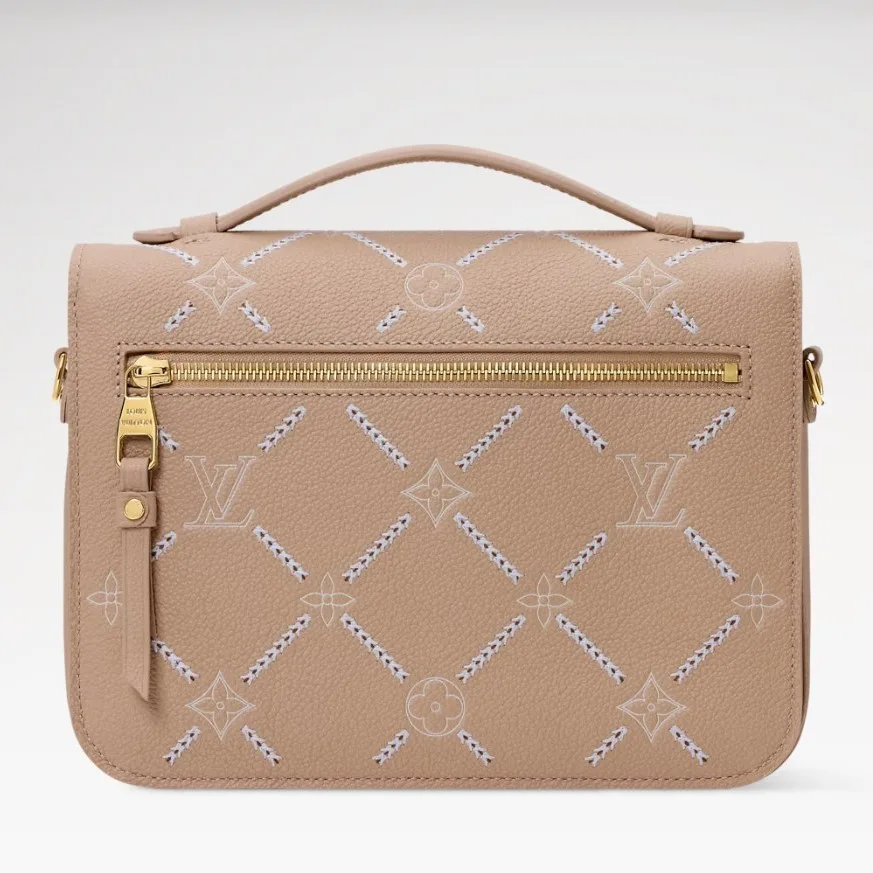 Louis Vuitton Pochette Metis MM Shoulder Bag / Hazelnut Couture Gold Hardware - Image 3
