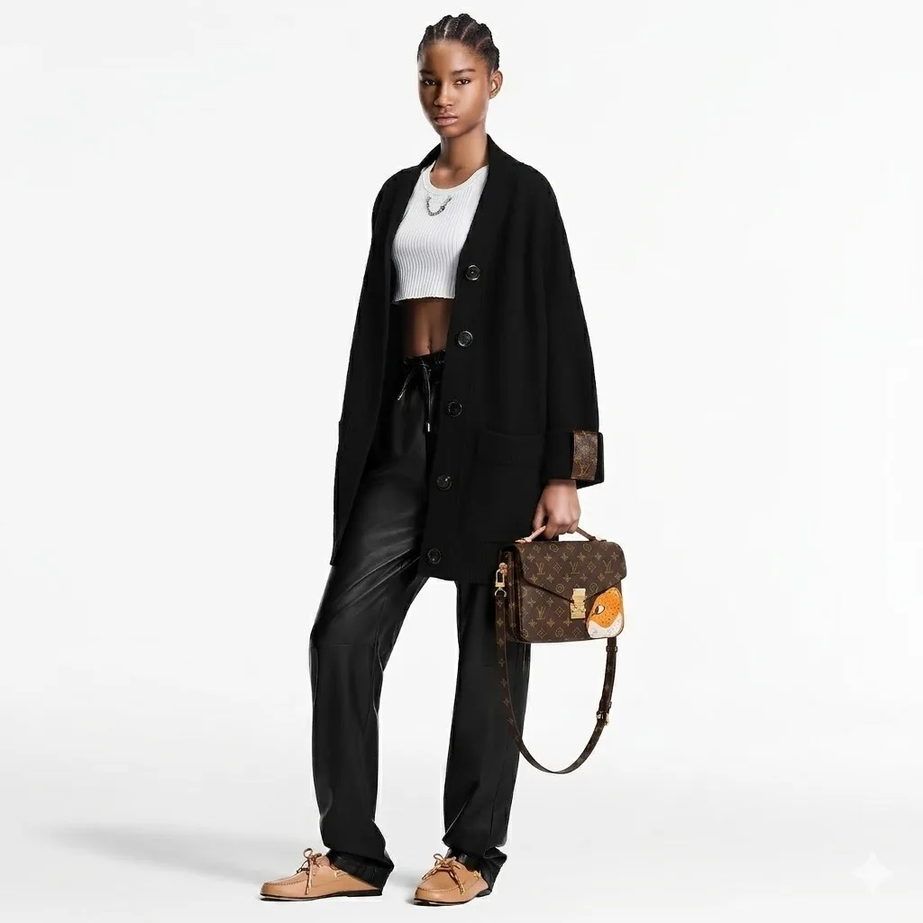 Alternative view of Louis Vuitton Pochette Metis Shoulder Bag / Brown Gold Hardware
