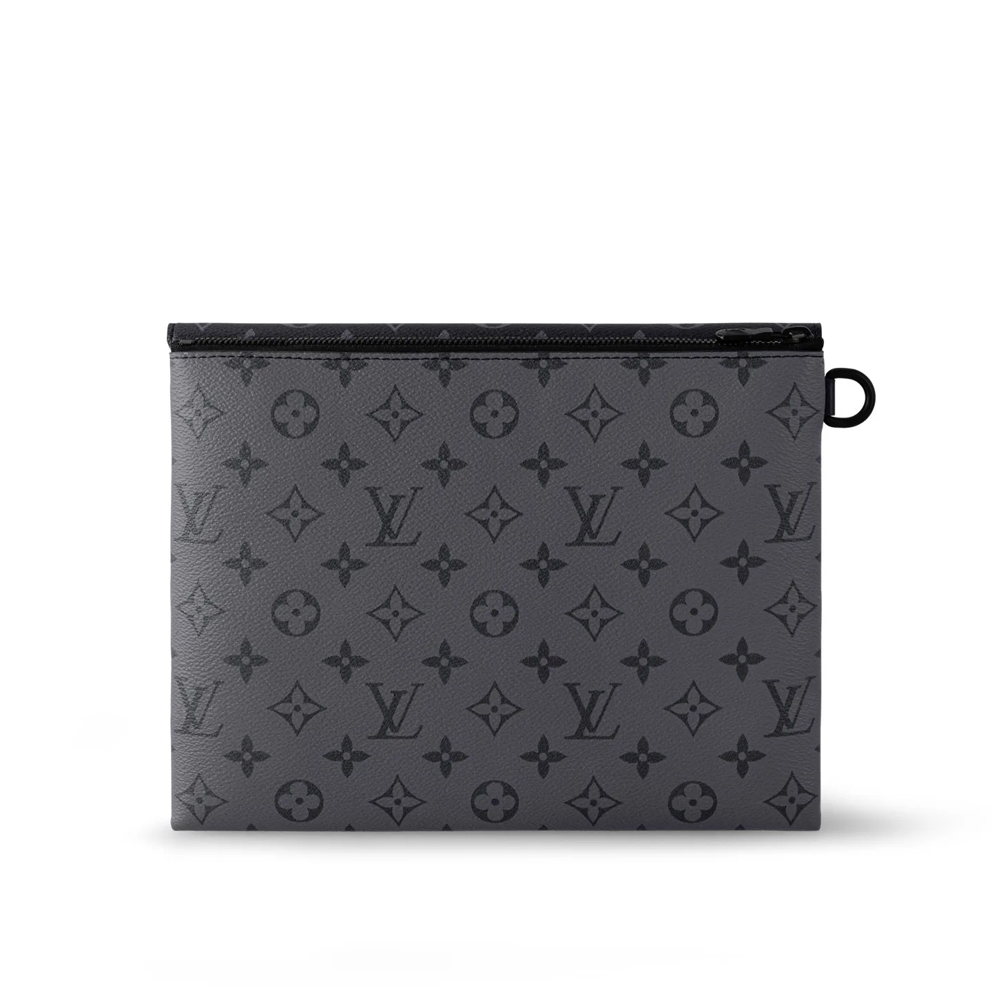 Louis Vuitton Pochette S-Lock Pouch / Black Monogram Eclipse Canvas Black Hardware - Image 5