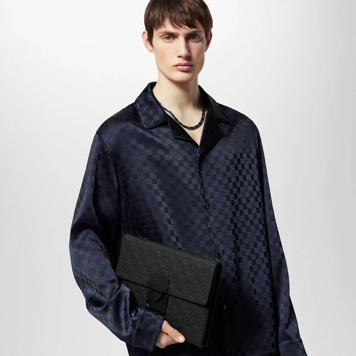 Alternative view of Louis Vuitton Pochette S-Lock Pouch / Black Black Hardware